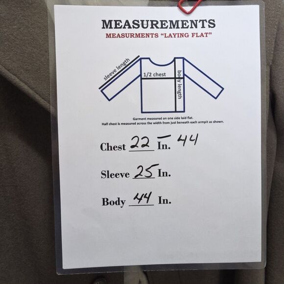 Vintage Wool Campus Trench Coat Lined Button Up Belt Brown Men's Sz 40 Made USA - Picture 16 of 16